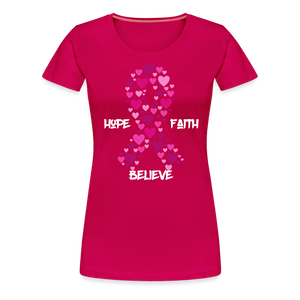 Hope Faith Love - dark pink