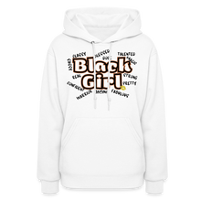 Black Girl Hoodie - white