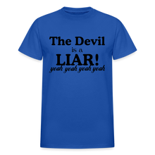 Devil is a Liar Blk - royal blue