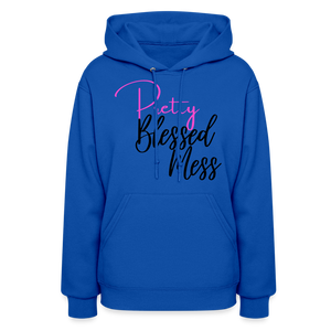 Blessed Mess Hoodie - royal blue