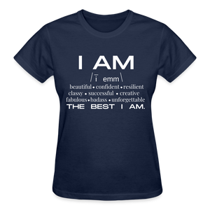 Affirmation Tee - navy