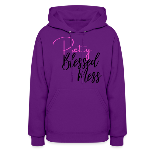 Blessed Mess Hoodie - purple