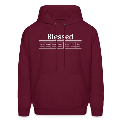 Blessed Errrday Hoodie - burgundy