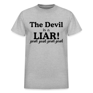 Devil is a Liar Blk - heather gray