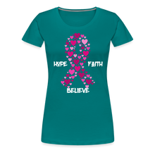Hope Faith Love - teal