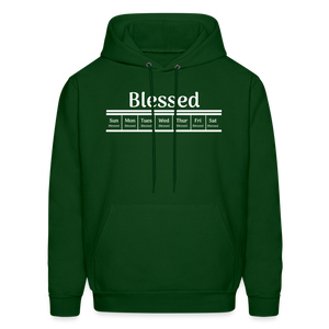 Blessed Errrday Hoodie - forest green