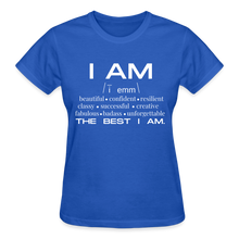 Affirmation Tee - royal blue