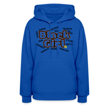 Black Girl Hoodie - royal blue