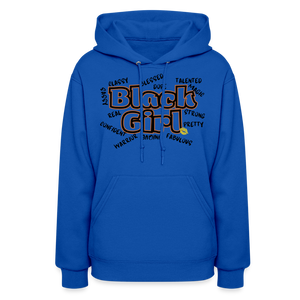 Black Girl Hoodie - royal blue