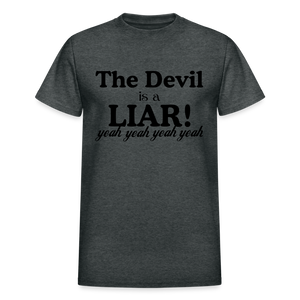 Devil is a Liar Blk - deep heather