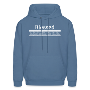 Blessed Errrday Hoodie - denim blue
