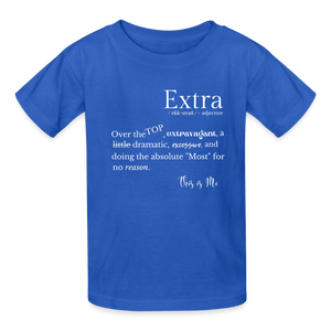 Extra Youth Tee - royal blue