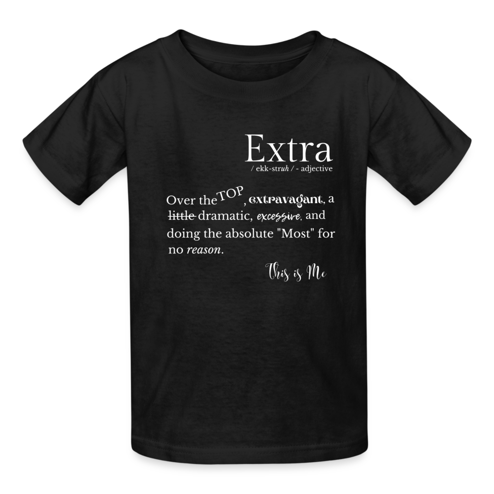 Extra Youth Tee - black