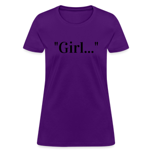 Girl... Tee - purple