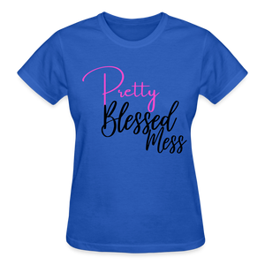 Pretty Blessed Mess - royal blue