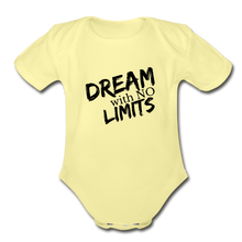 Dream No Limits Baby Tee - washed yellow